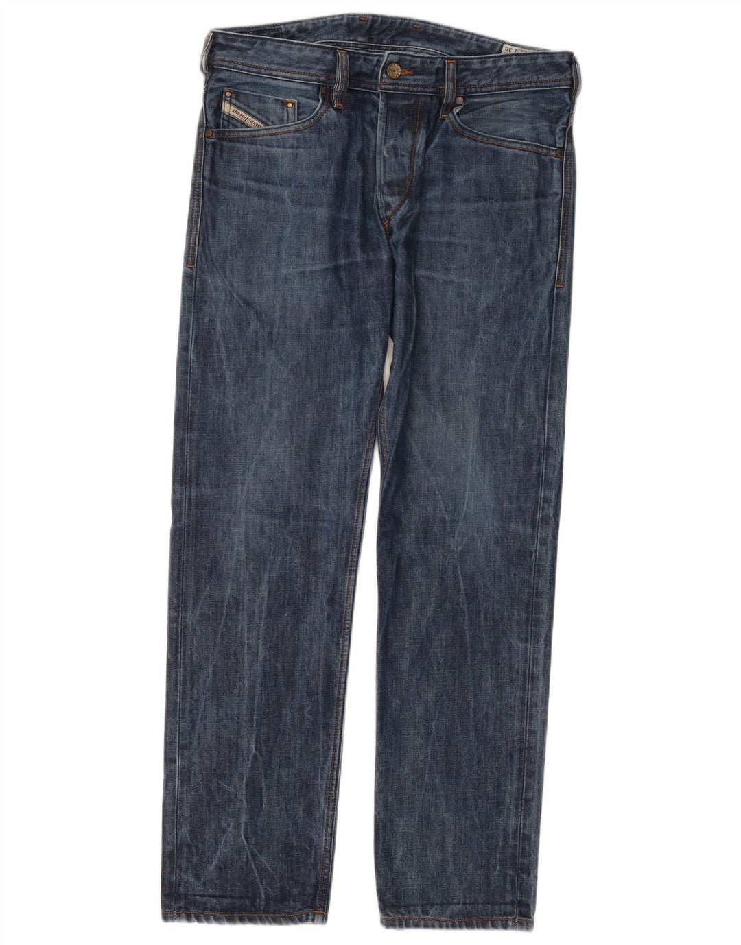 DIESEL Jean Koolter Regular Slim Fuselé Homme W32 L30 Bleu Coton