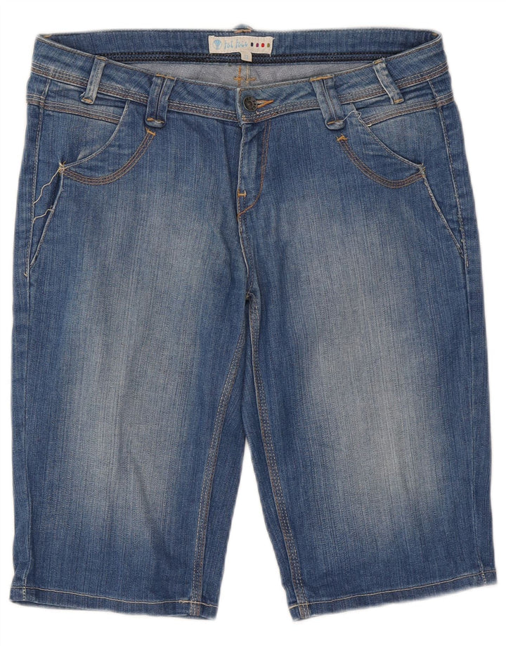 Fat Face Short en jean pour femme UK 12 Medium W32 Bleu Coton
