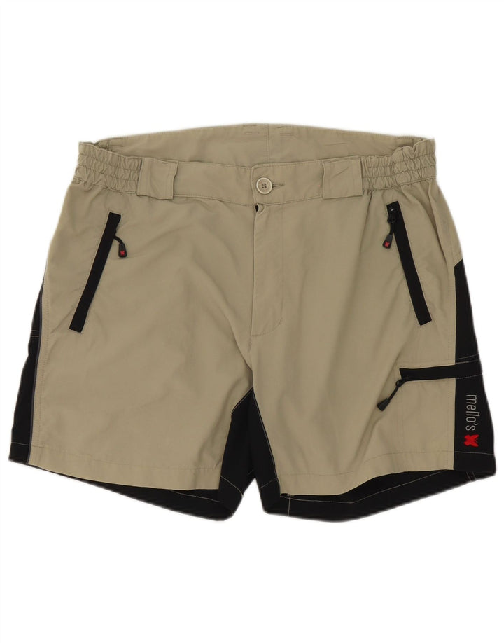 Mello's Short Cargo W32 Homme Beige Moyen Colorblock Polyamide