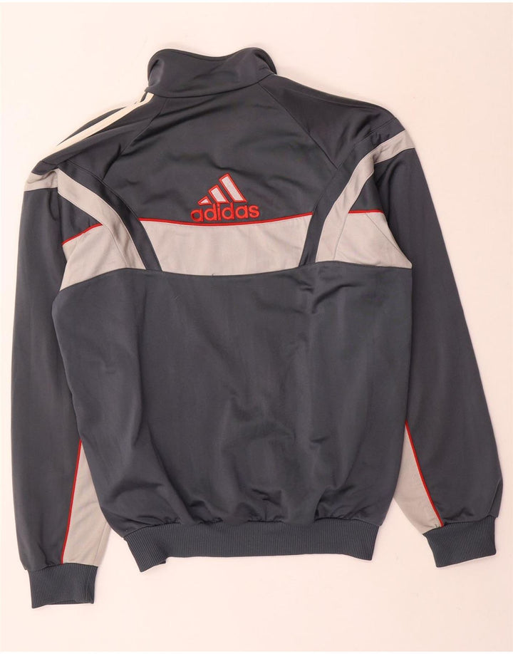 Adidas Veste de survêtement graphique pour homme UK 38/40 Gris moyen Colourblock
