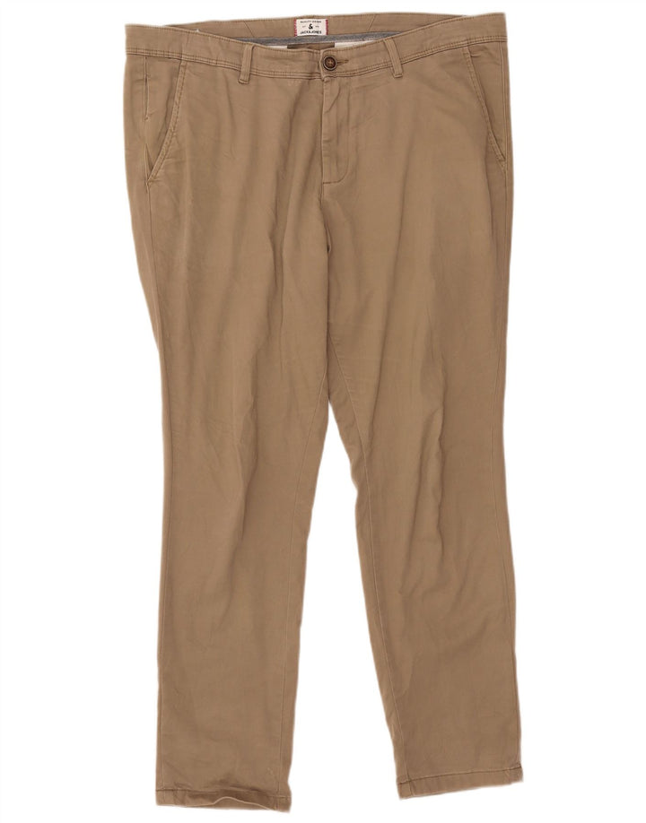 Jack & Jones Pantalon Chino Slim Homme W36 L30 Coton Beige