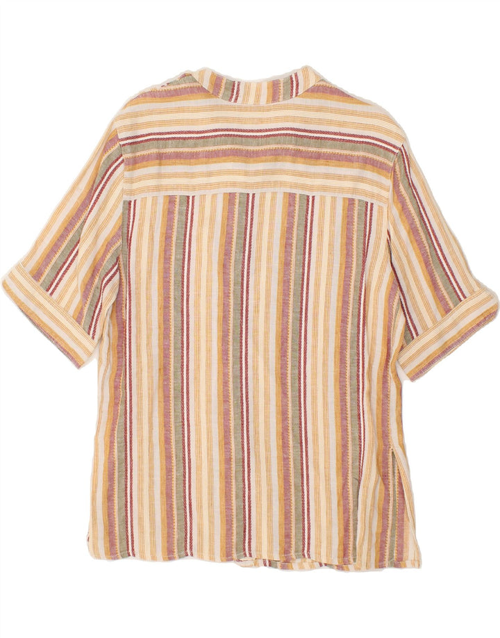 VINTAGE Womens Short Sleeve Shirt Blouse UK 14 Medium Multicoloured Vintage Vintage and Second-Hand Vintage from Messina Hembry 
