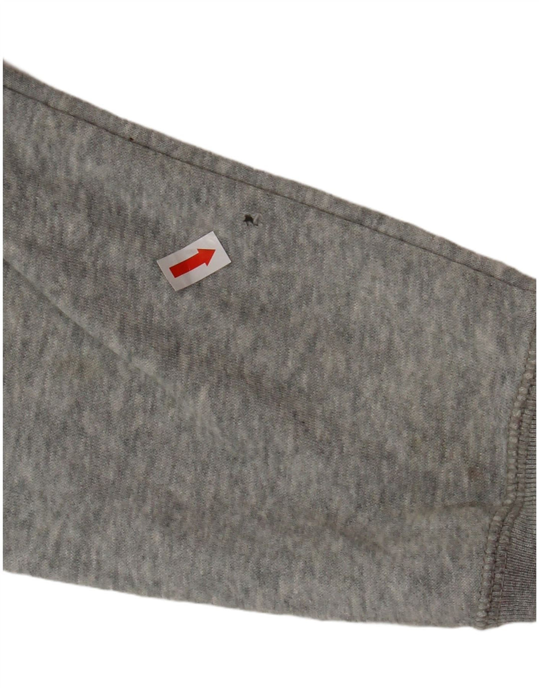 NIKE Pull à capuche zippé pour femme UK 16 Grand coton gris