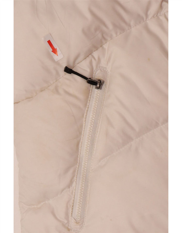 Nike Gilet rembourré à capuche pour femme UK 12/14 Polyester blanc moyen