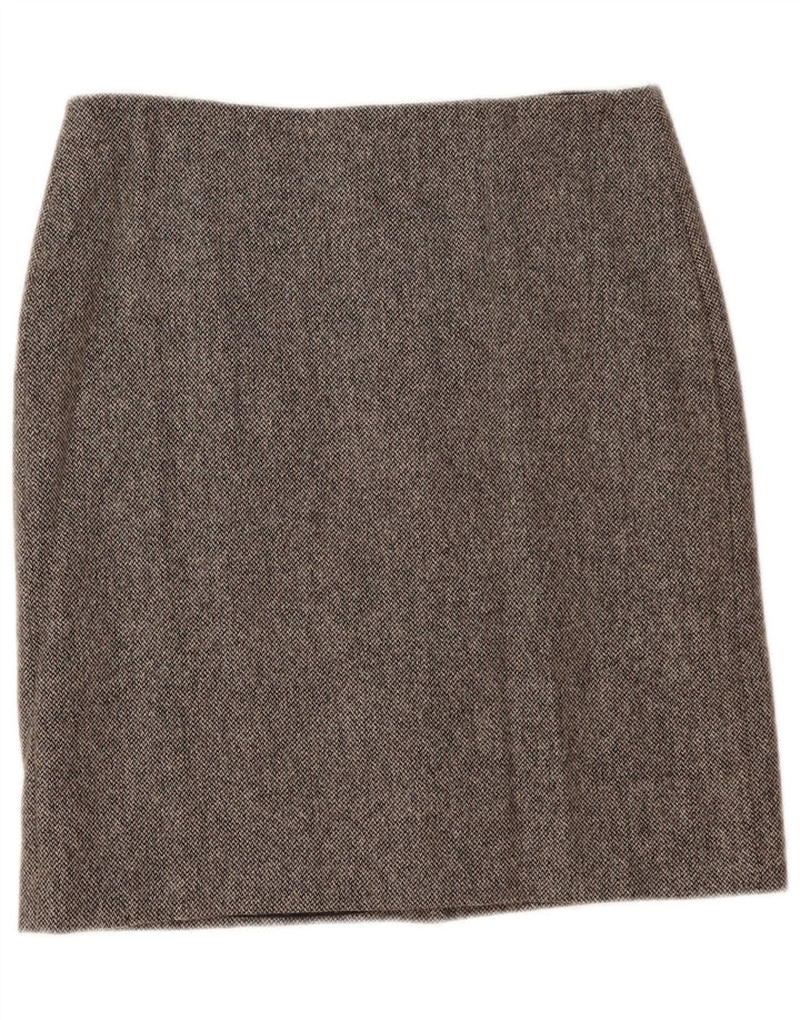 Hobbs Jupe droite pour femme UK 16 Large W35 Laine grise