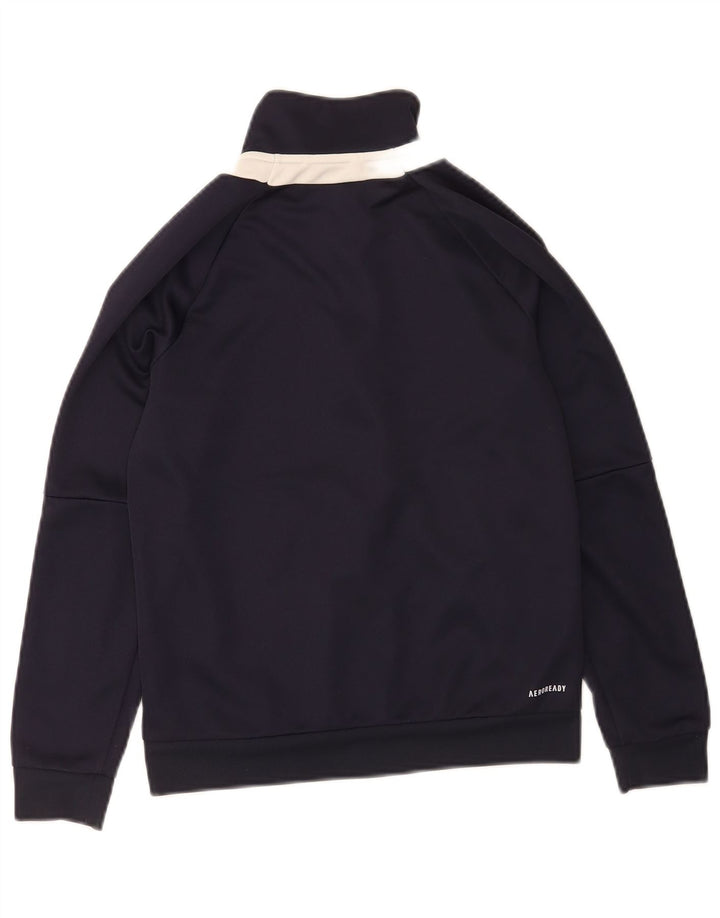 Veste de survêtement Adidas Garçon 11-12 ans Bleu Marine Polyester