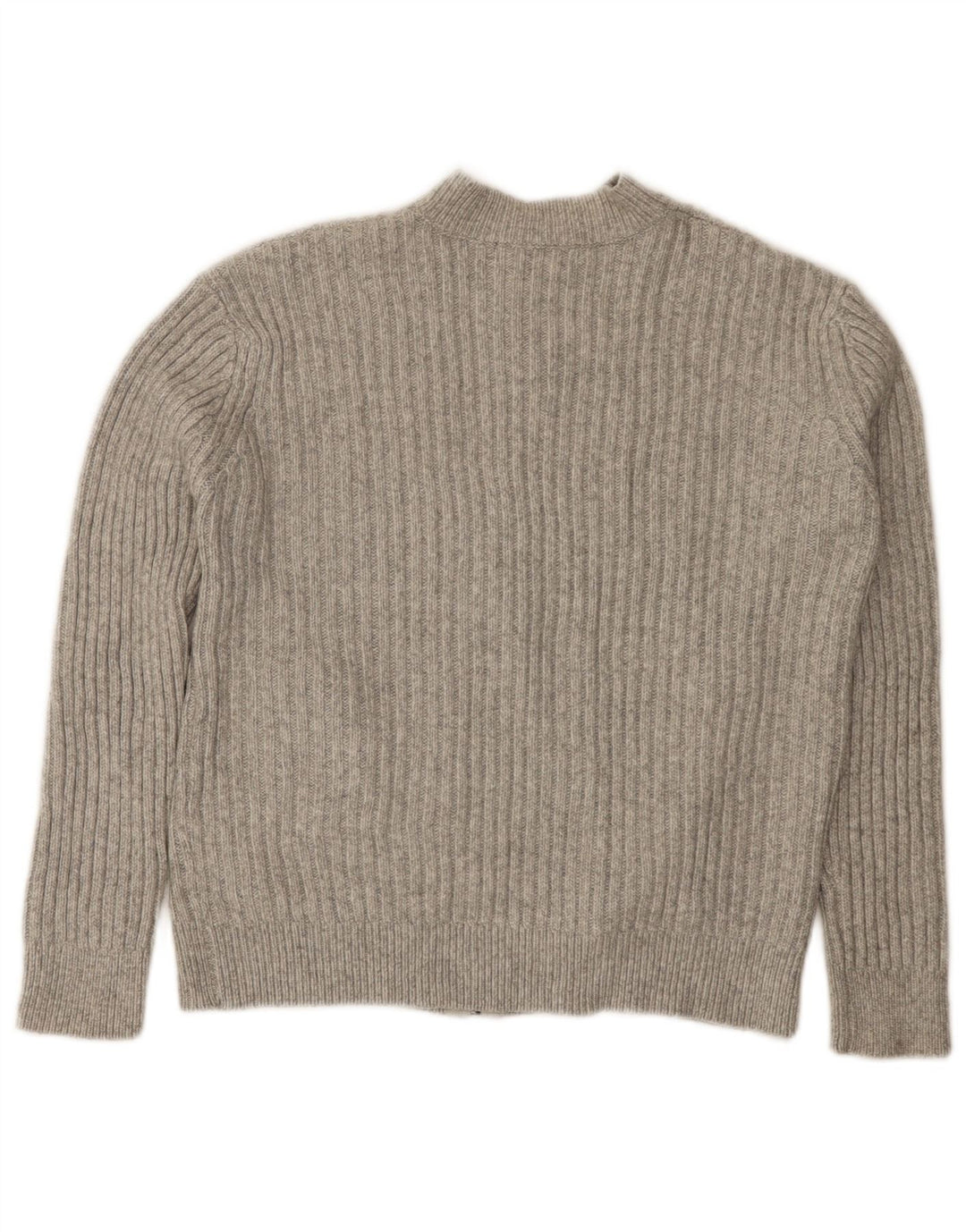 Marks & Spencer Pull Cardigan Femme UK 10 Petit Gris Polyester
