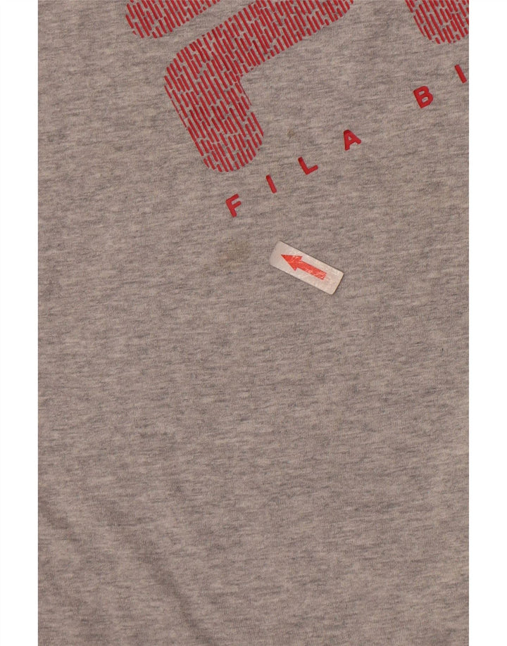 Fila T-Shirt Graphique Homme Gris Moyen
