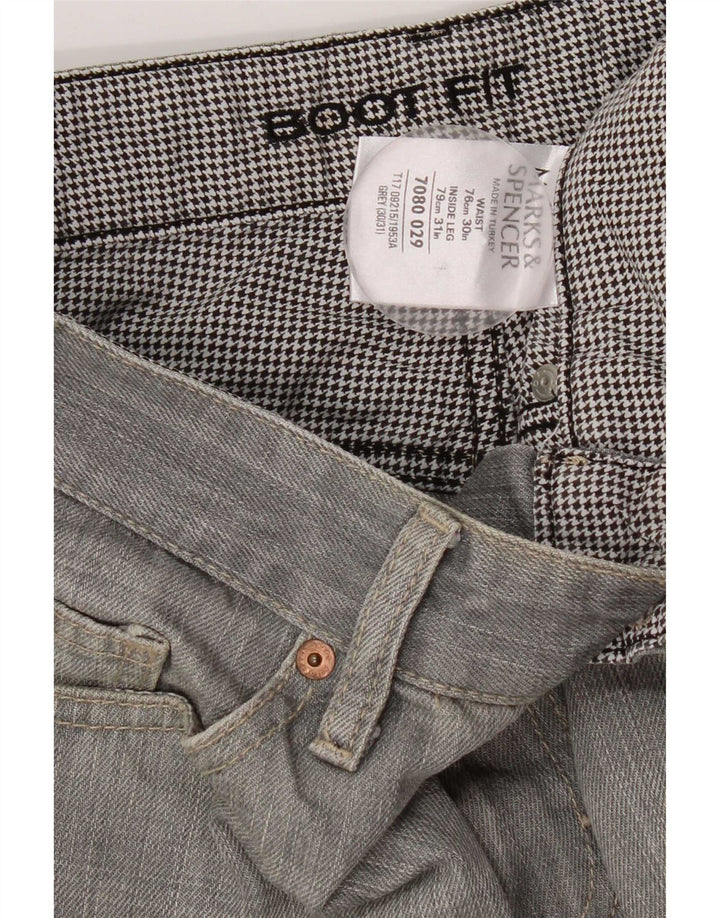 Marks & Spencer Jean Bootcut Homme W30 L26 Gris Coton
