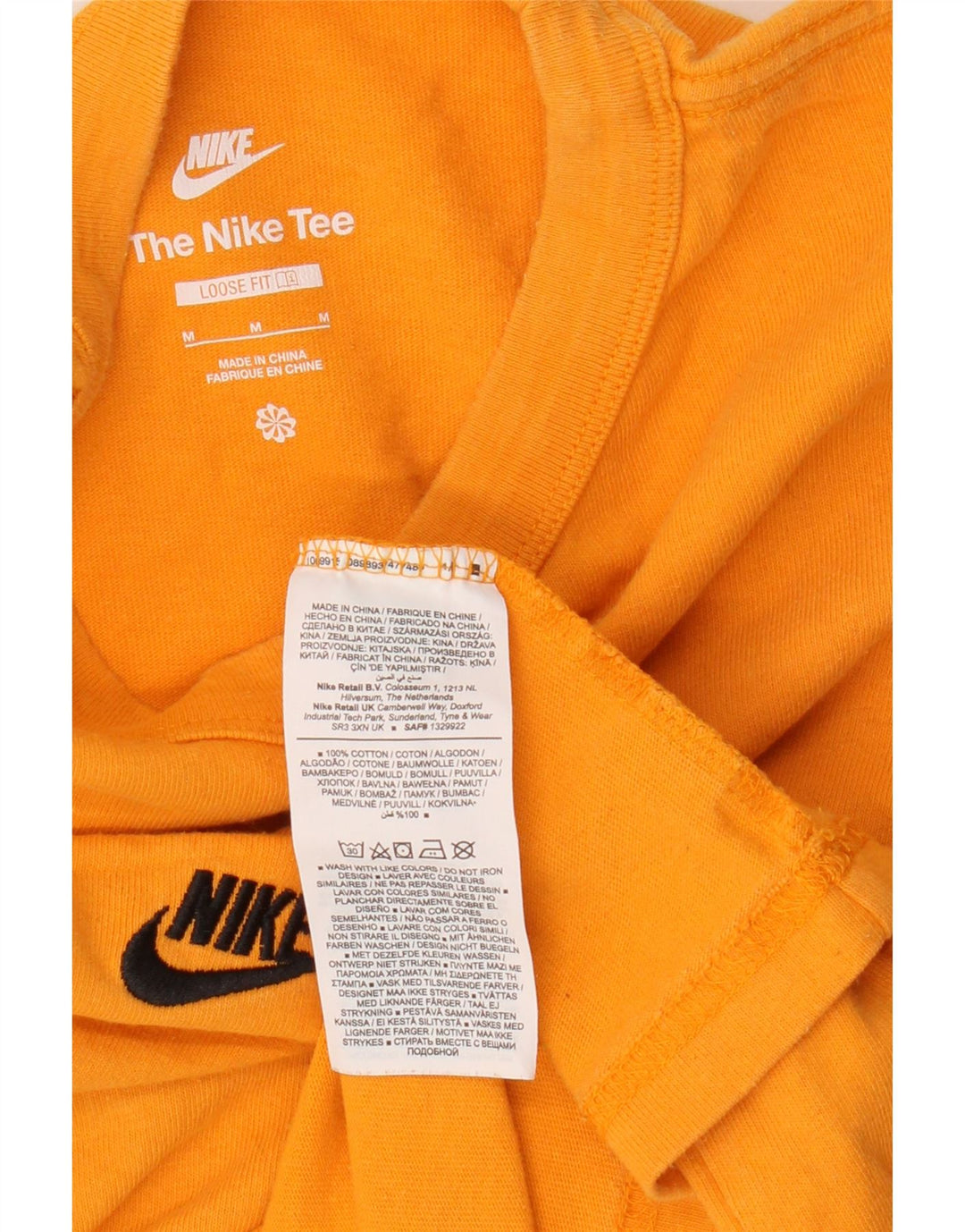 Nike T-shirt coupe ample en coton orange moyen pour homme