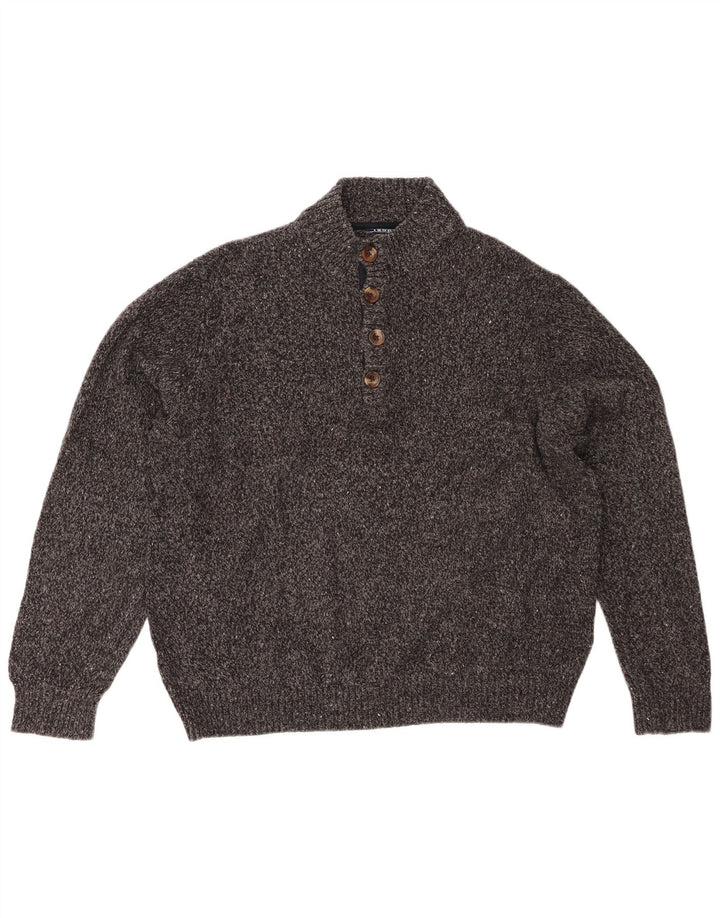 Izod Pull col boutonné pour femme UK 20 2XL Acrylique moucheté gris