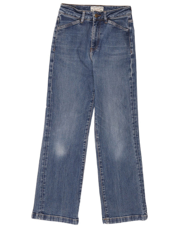 Fat Face Jean droit pour femme UK 8 Small W26 L28 Bleu Coton