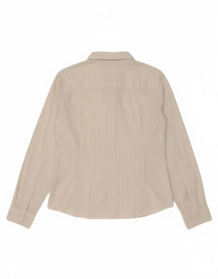 Gas Chemise Femme UK 16 Large Blanc Rayé