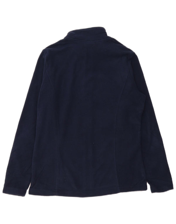 MARKS & SPENCER Veste Polaire Femme UK 12 Bleu Marine Moyen Polyester