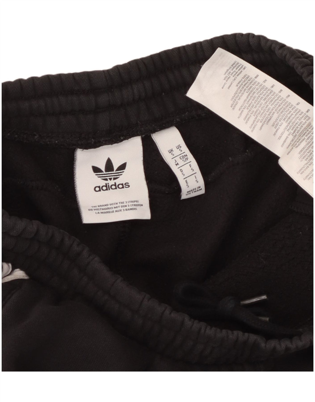 Adidas Pantalon de survêtement graphique pour homme en coton noir Taille S