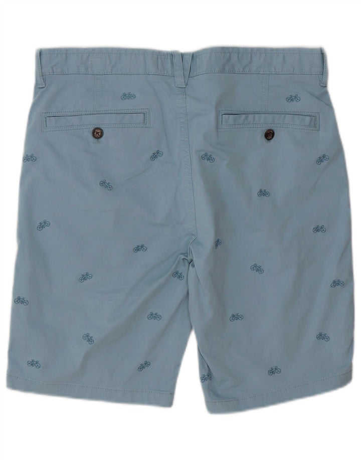 Fat Face Short Chino Homme W34 Grand Bleu Tacheté Coton