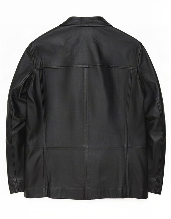 Gipsy Veste en cuir pour homme UK 40 Large Noir