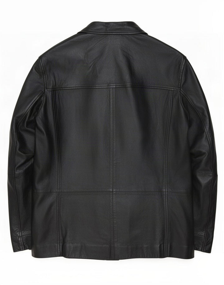 Gipsy Veste en cuir pour homme UK 40 Large Noir