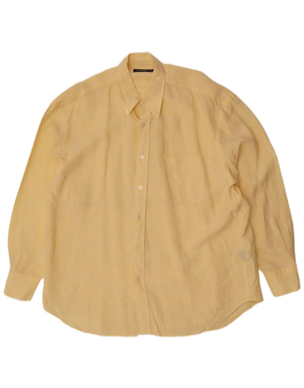 Nautica Chemise Homme XL Lin Jaune