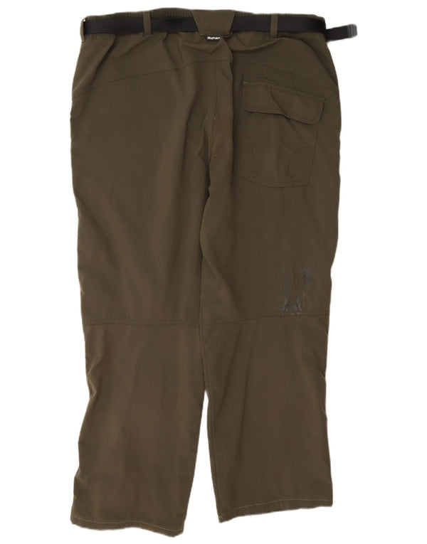 Rohan Pantalon cargo régulier pour homme Large W35 L27 Kaki Polyamide