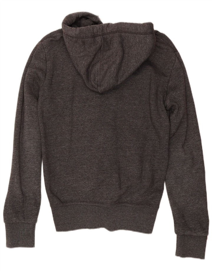 Superdry Pull à capuche zippé pour homme en coton gris petit