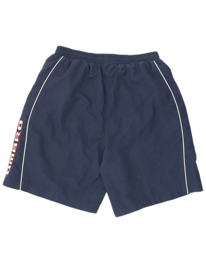 Umbro Short de Sport Homme Large Bleu Marine Polyester