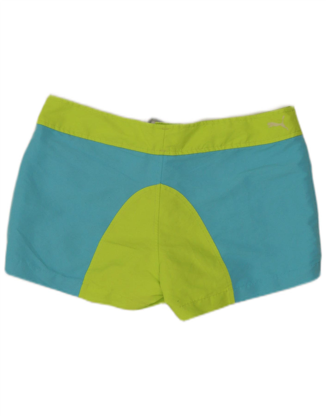 PUMA Short de bain pour femme UK 12 Bleu moyen Polyester colour block