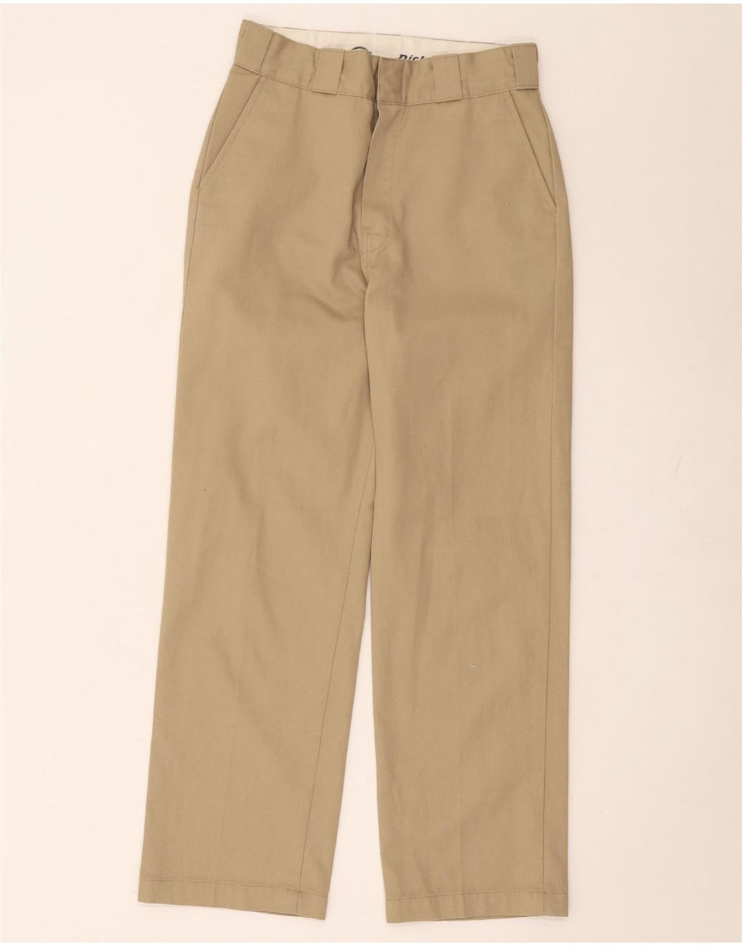 Dickies Pantalon Chino Droit Femme W26 L27 Beige Polyester