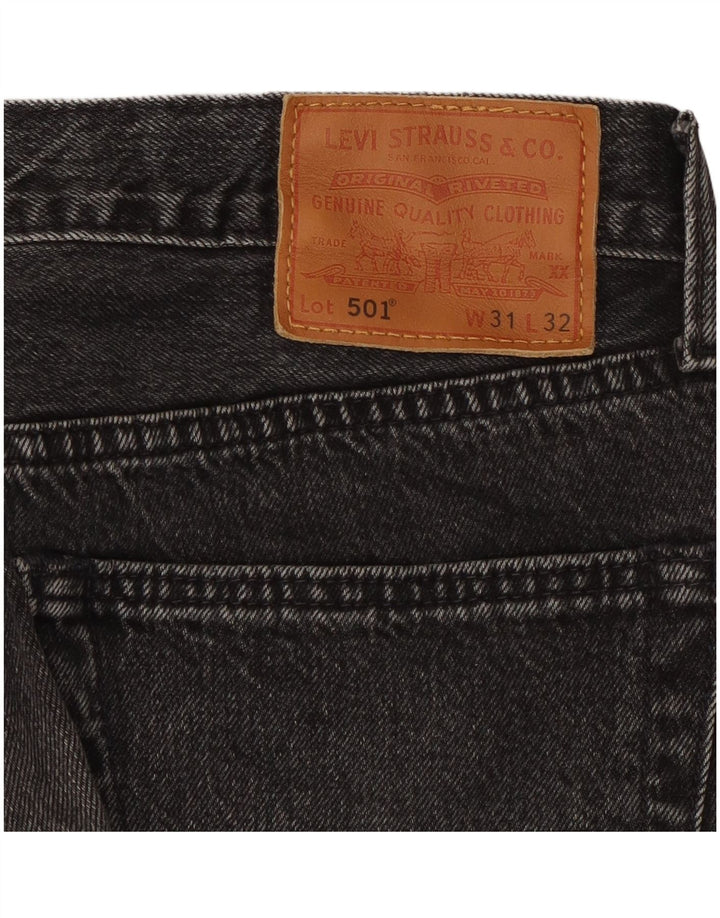 Levi's Jean 501 Straight W31 L29 Homme Noir Coton
