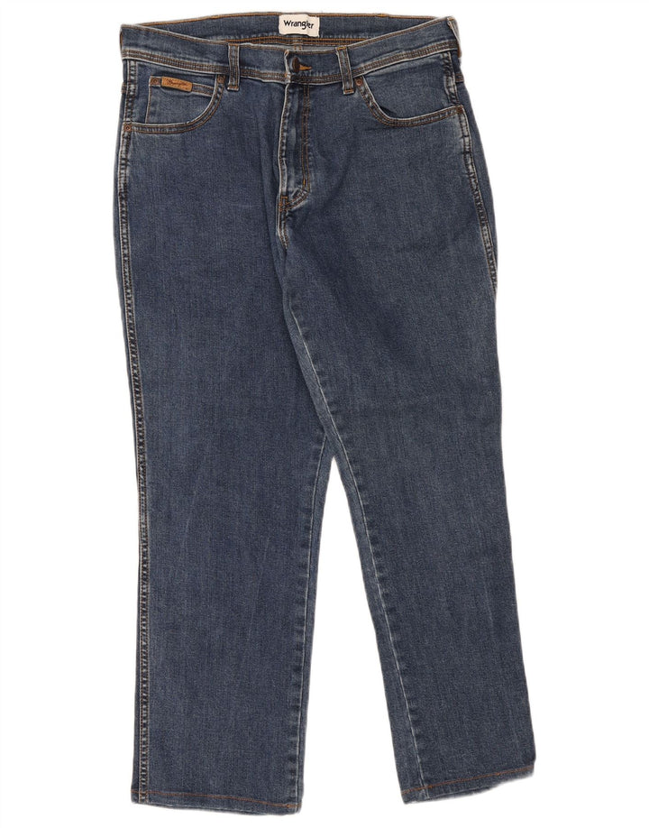Wrangler Jean Droit Texas Homme W34 L27 Bleu Coton