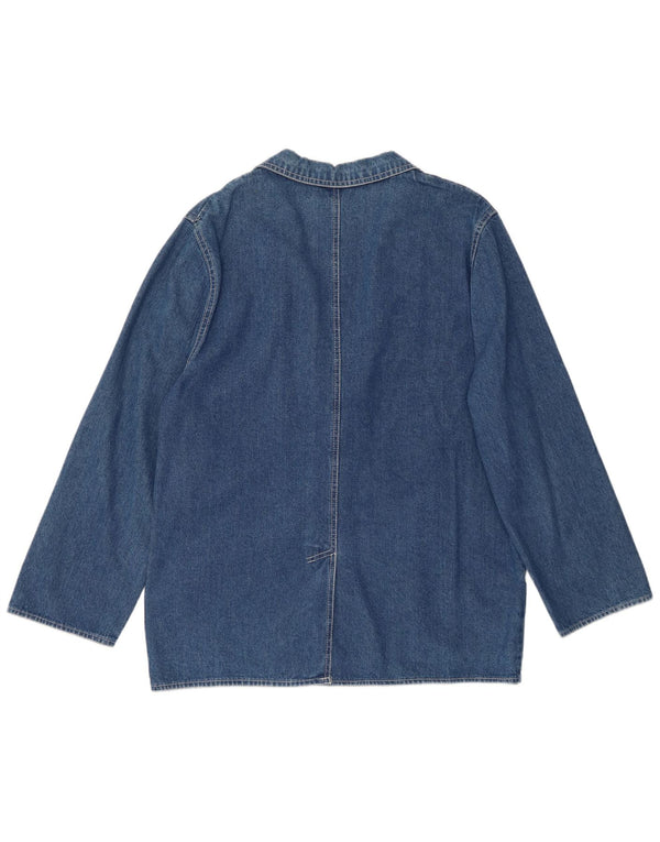 DOLCE VITA Veste blazer en denim à 2 boutons pour femme UK 14 Grand coton bleu