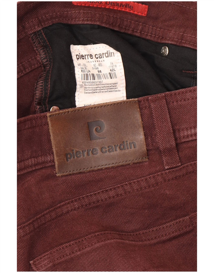 PIERRE CARDIN Jean droit homme W33 L34 coton marron