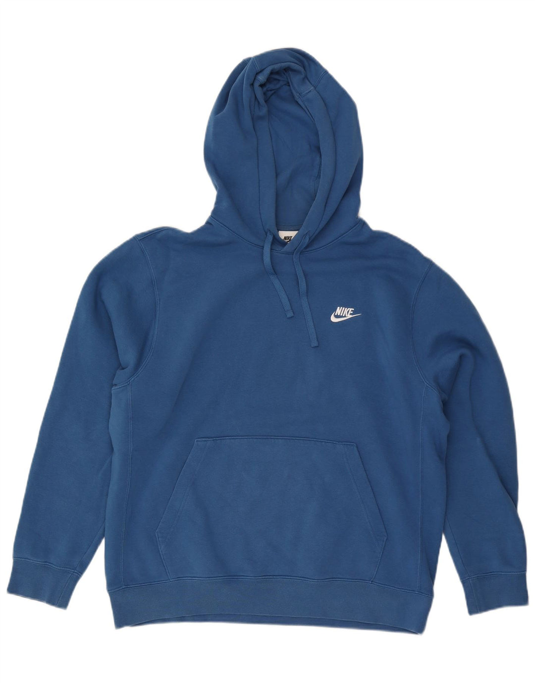 Nike Pull à capuche pour homme en coton bleu Taille L