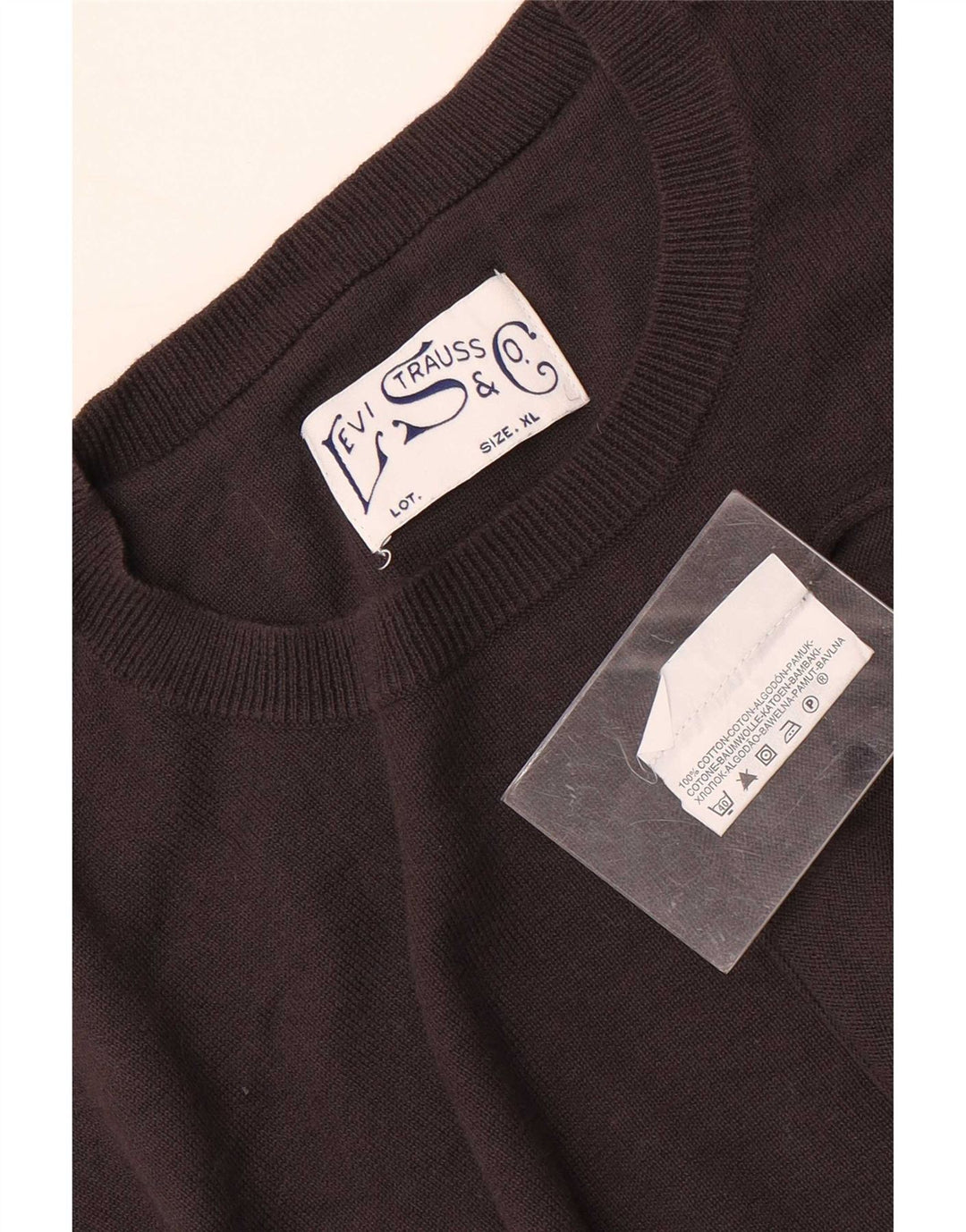 Levi's Pull Col Ras du Cou XL Homme Marron Coton