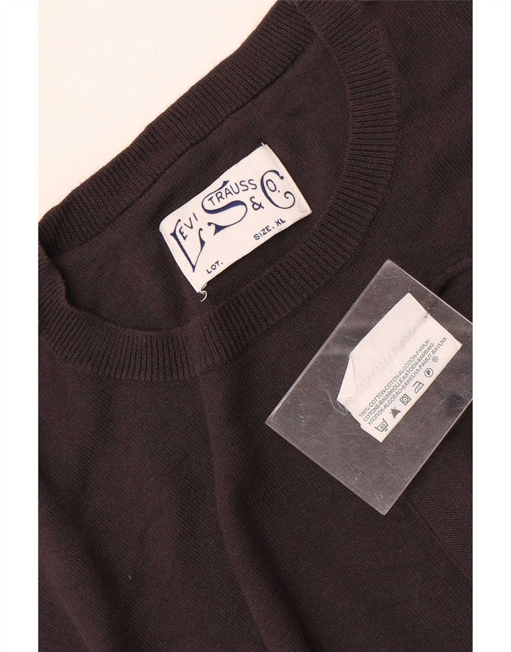 Levi's Pull Col Ras du Cou XL Homme Marron Coton