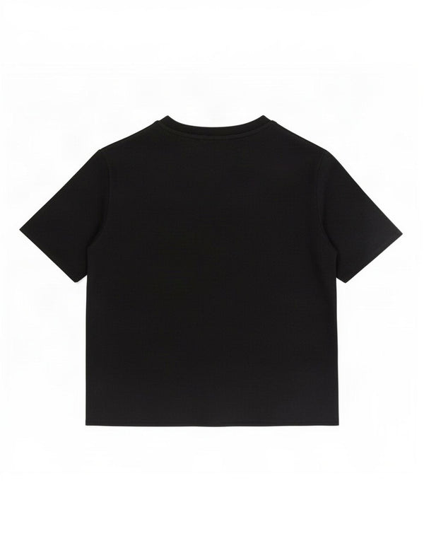 Zara Chemisier Femme Top UK 10 Petit Coton Noir