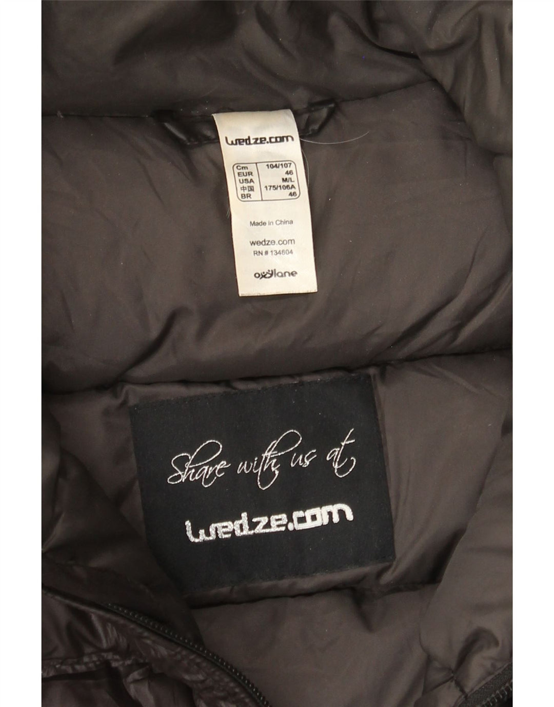 Wed Ze Veste matelassée pour femme EU 46 Medium Noir Polyester