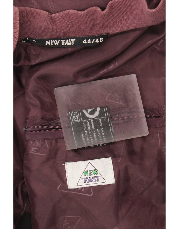 C&A Hommes New Fast Bomber Jacket EU 44 2XL Bourgogne Soie