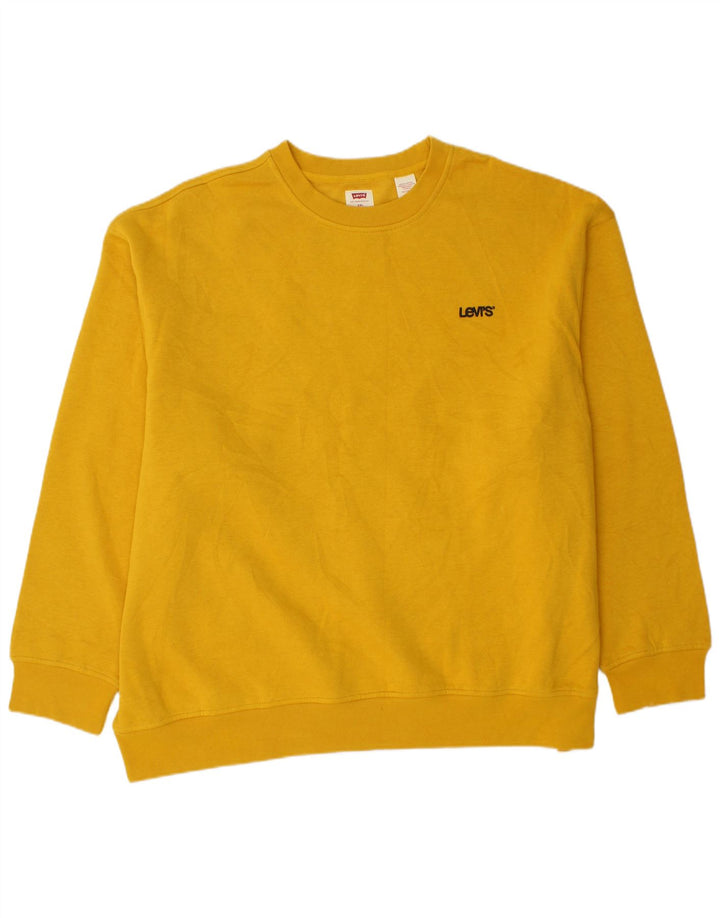 LEVI'S Sweat-shirt décontracté coupe ample pour homme en coton jaune 2XL