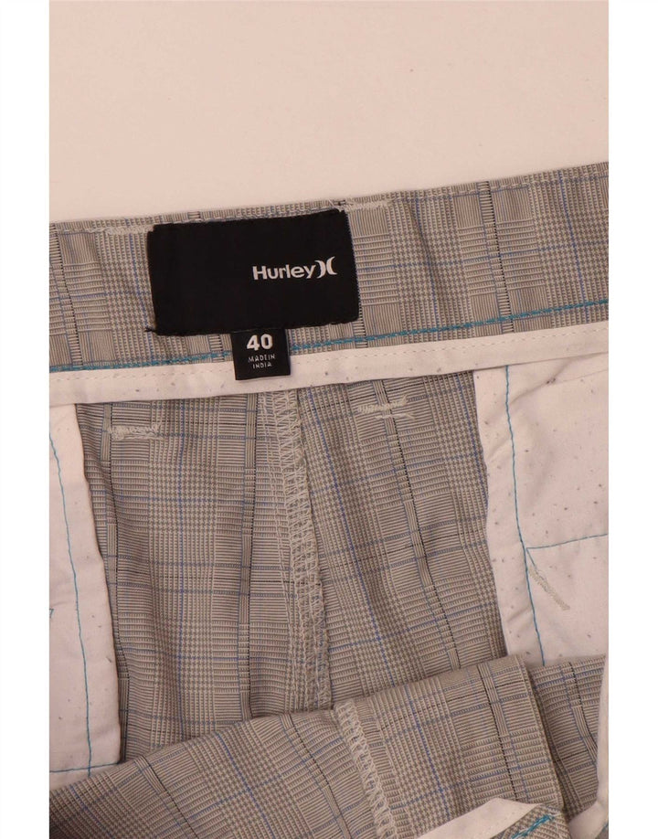 Hurley Short Cargo Homme W40 XL Gris Carreaux Polyester