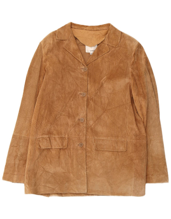 Conbipel Veste blazer en daim à 4 boutons Free Heron pour femme IT 46 Large Beige