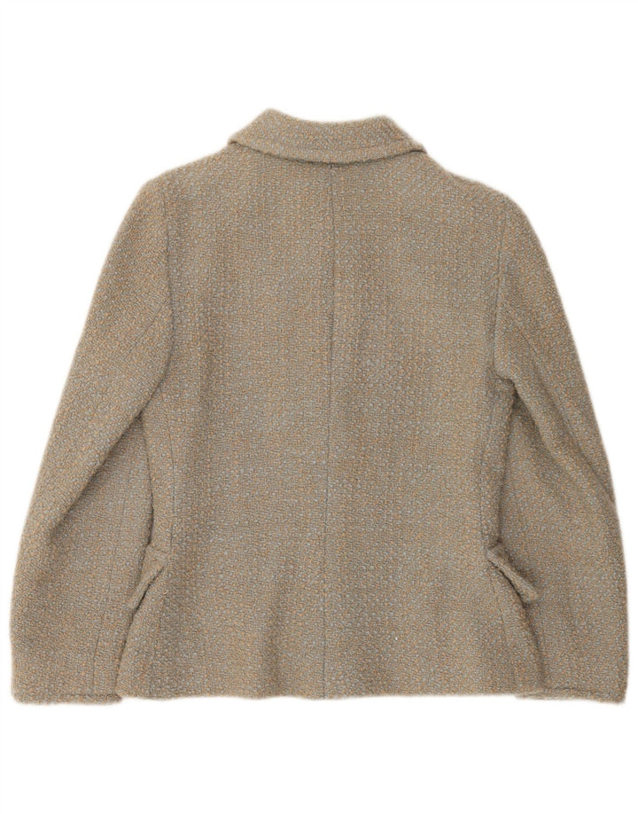 Carnet Veste Blazer 5 Boutons pour Femme UK 8 Petit Marron Moucheté