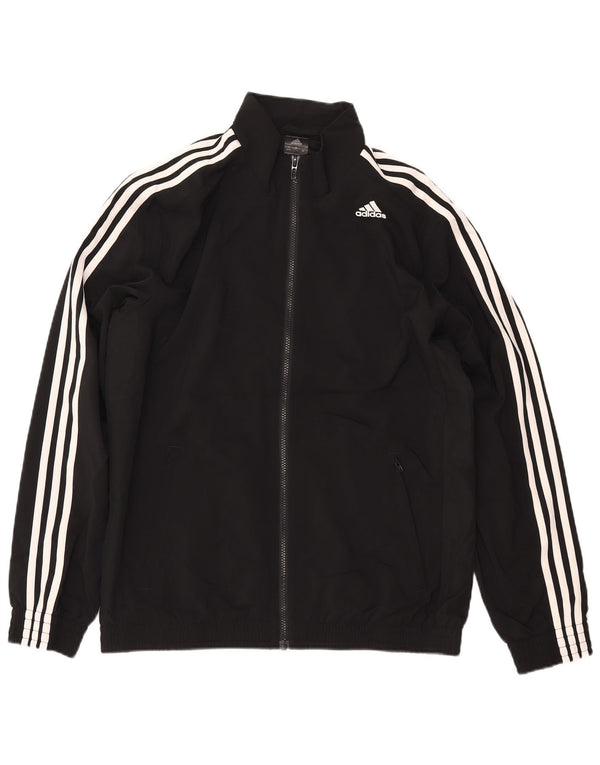 Adidas Climalite Survêtement Top Veste UK 42/44 Large Noir Polyester