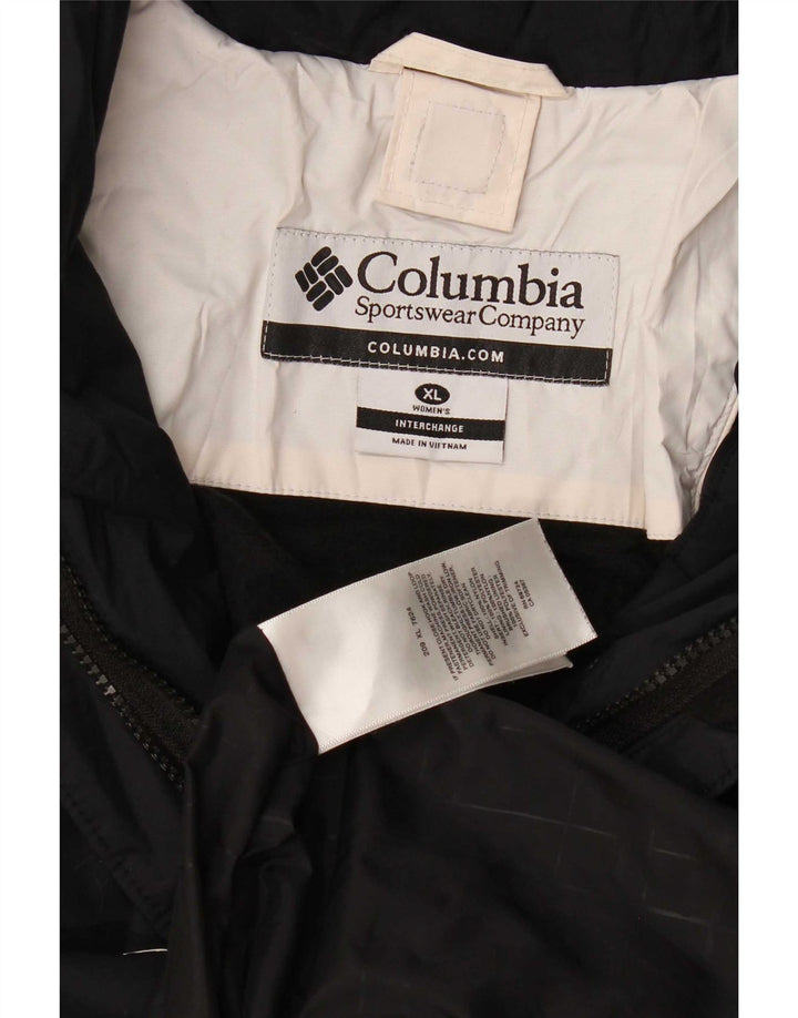 Columbia Veste coupe-vent Interchange pour femme UK 18 XL Noir Colourblock