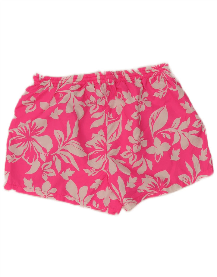 Zara Short de sport pour hommes en polyester floral rose grand