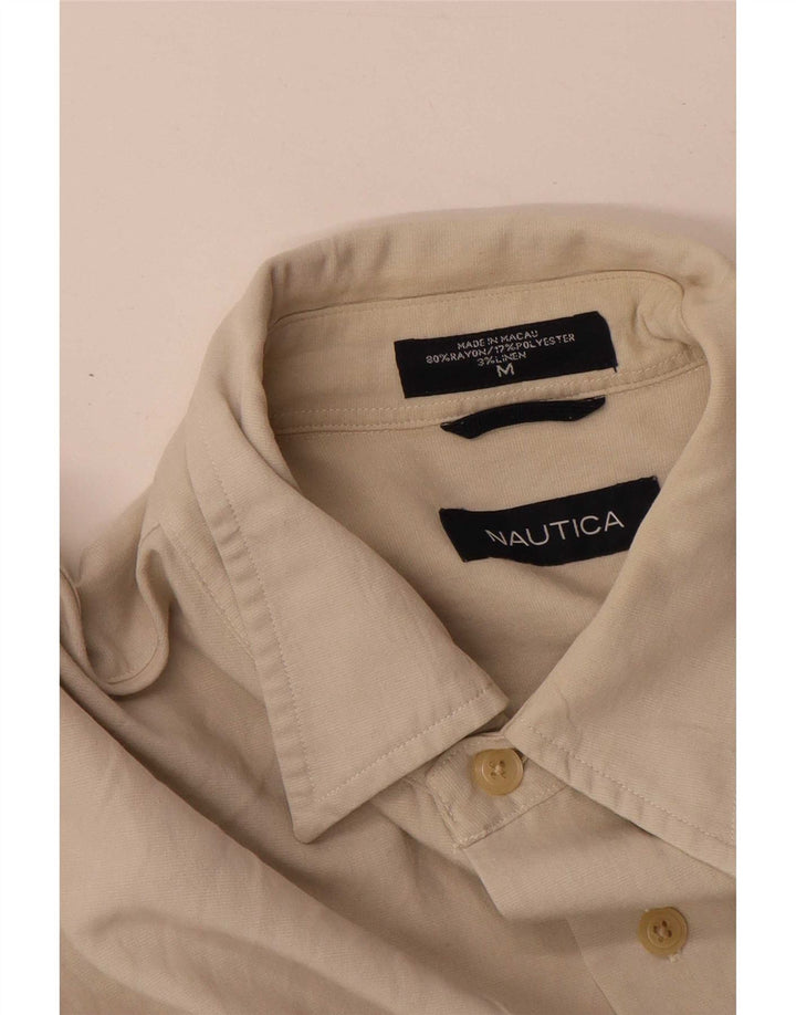 Nautica Chemise Homme Rayonne Beige Moyen