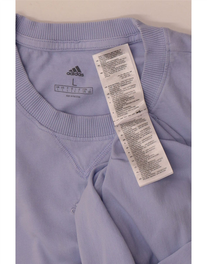 Adidas T-Shirt Homme Haut Large Violet Coton