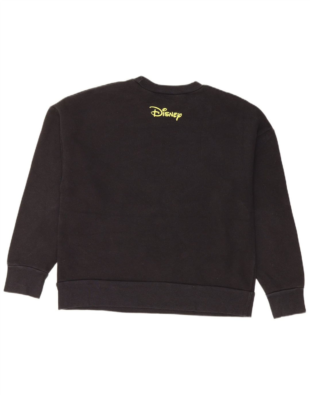 Zara Womens Mickey Mouse Graphic Sweatshirt Jumper UK 10 Petit Noir