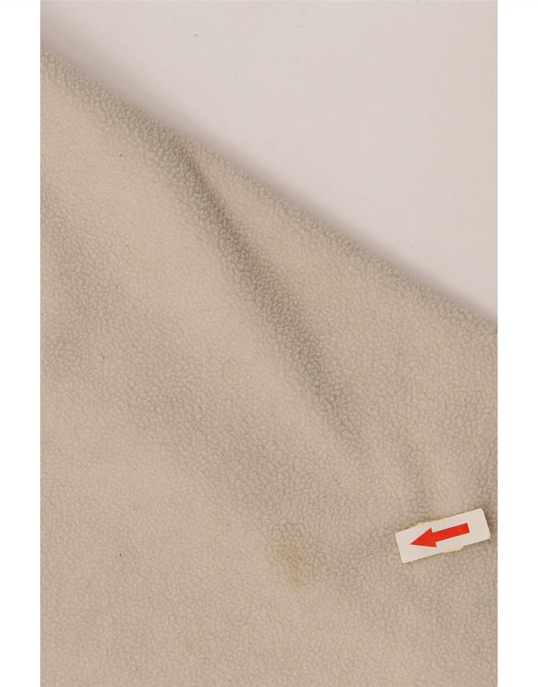 KAPPA Pull polaire à col zippé pour homme en polyester blanc cassé