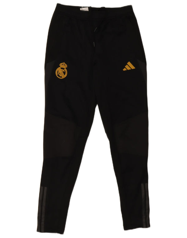 Adidas Pantalon de survêtement Real Madrid pour homme Taille S Noir Colorblock